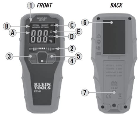 pinless lcd moisture meter instructions